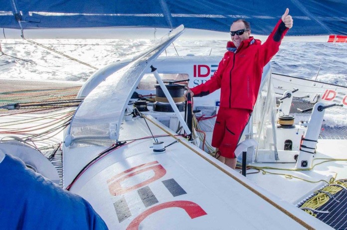 Francis Joyon à bord d'IDEC Sport Trophée Jules Verne