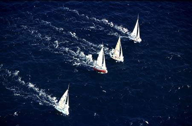 Mini Transat 1991-Départ Douarnenez Mini Transat 1991-Départ Douarnenez