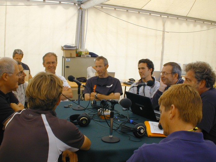 Conference de presse avec les vainqueurs de la Transat Jacques Vabre