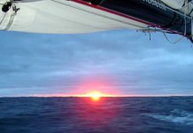 Le Cam conserve son avance… Lever de soleil