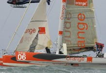 Sodebo et Orange en détresse D�part des multicoques / Transat Jacques Vabre