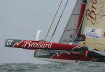 Brossard out D�part des multicoques / Transat Jacques Vabre