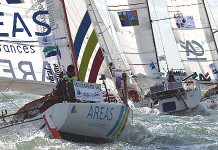 Le Mini entre à Port Laf´ Départ transat 6.50 2005 flotte