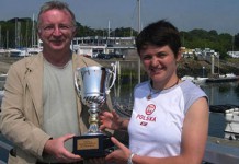 Faustine Merret : “Partante pour les JO 2008″”” Faustine Merret et Michel Geffroy