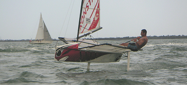 Seb Josse en Moth Seb Josse en Moth