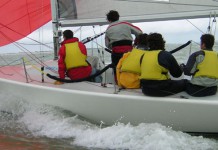 Dure journée ! National Melges 2005