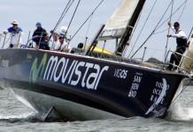 Veillée d´armes à Melbourne Movistar à l entrainement