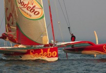 Premier Record SNSM pour le trimaran Sodebo Trimaran Sodebo - Thomas Coville