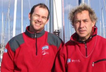 Deux mises à l´eau pour l´équipe de Sill et Véolia Roland Jourdain et Jean-Luc Nélais