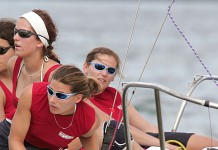 Claire Leroy vise le titre mondial Claire Leroy et l´équipage du Team Ideactor