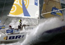 Le Cléac’h a repris ce soir la tête de La Solitaire… Brit air Armel le Cleac'h Nicolas troussel