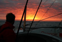 Orange II à 2 jours de l´arrivée Bruno Peyron - Orange II