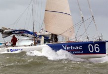 Loick Peyron embarque avec Jean-Pierre Dick Arrivée de Jean-Pierre Dick