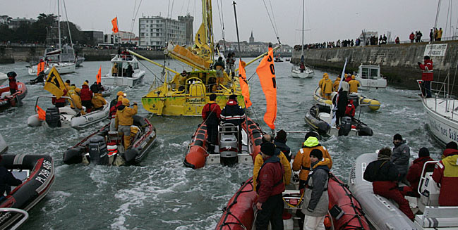Arrivée de Jean Le Cam