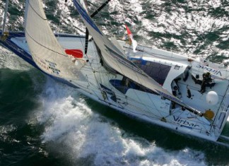 Sept au départ de Calais Jean-Pierre Dick - Virbac-Paprec