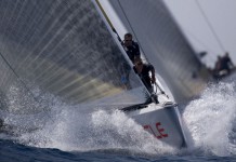 A taquiner la zone rouge… America´s Cup 2007 Valencia Louis Vuitton Act 12 BMW Oracle USA