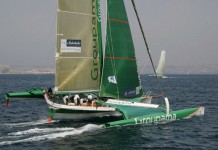 Franck Cammas rafle les 3 manches du jour Multi Cup 60: Groupama 2