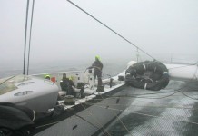 Orange II pulvérise le record du monde des 24 heures 1er jour : De la brume sur Orange 2 !