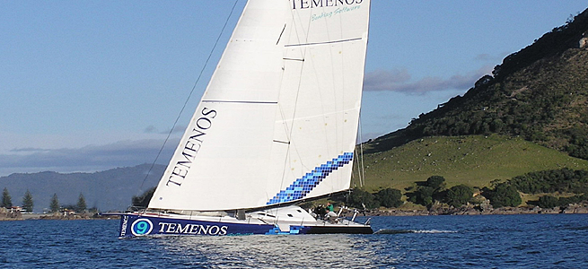 Temenos II Dominique Wavre première navigation Nouvelle Zélande