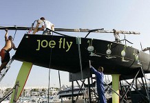 Le Tour en transhumance Démâtage Mumm 30 Tour de France à la Voile