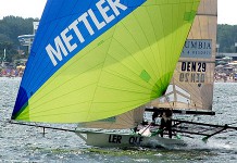 LER OLE accroît son avance GP d'Allemagne 18 pieds Australiens