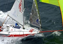 Adrien Hardy a démâté… puis remâté son bateau! Brossard Adrien Hardy