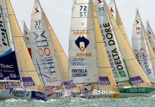 Course de vitesse jusqu´à Brest Solitaire 2006 départ St Gilles