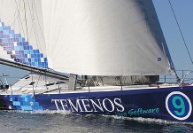 Dominique Wavre et Michèle Paret sur la Barcelona World Race Temenos 2 sous voiles