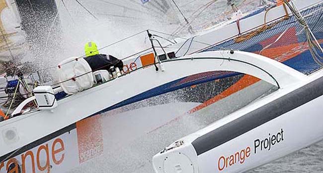 Stève Ravusssin/Orange project en entraînement avant le Rhum Stève Ravusssin/Orange project en entraînement avant le Rhum