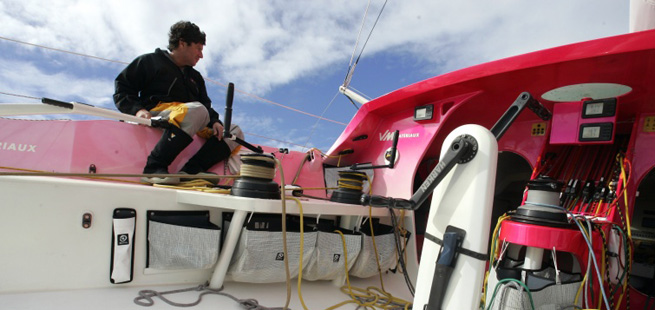 Jean Le Cam sur VM MATERIAUX