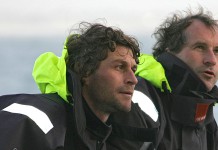 Jacques Caraës, directeur de course de la Solitaire… Bernard Stamm Jacques Caraes Orange II 2005