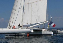 Madinina ferme la marche des multis ORMA Madinina Gilles Lamiré Route du Rhum 2006