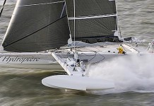 L’Hydroptère en campagne Hydroptère janvier 2007