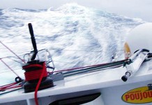 A 5 jours de l’arrivée ! Poujoulat image embarquée Pacifique Etape 2 Velux 5 Oceans