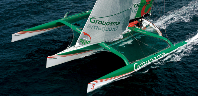 Groupama 3 en navigation