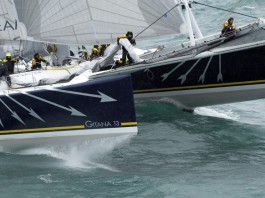 Gitana 13 en approche de San Francisco Top départ de Cadix pour Gitana 13