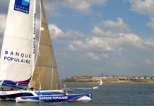 Les Géants invités de la Transat Québec Saint-Malo 2008 ! Arrivé Banque Populaire