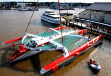 Il est à l’eau le Géant Sodeb’O… sodebo mise a l eau