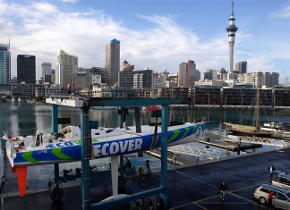 Ecover 3 est arrivé à Auckland Ecover 3 a Auckland