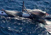 Le démâtage impressionnant de Wild Oats XI Dematage de Wild Oats