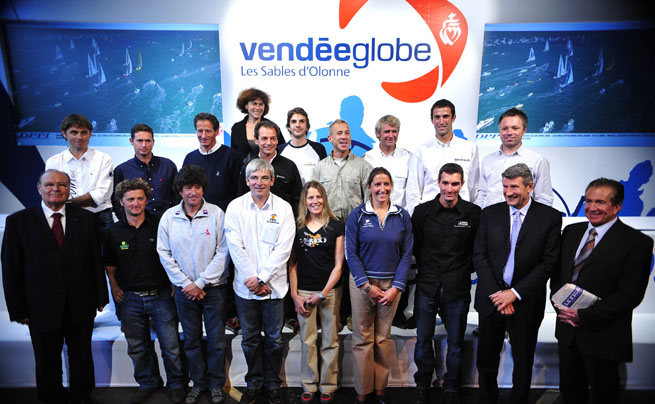 Les skippers présents à la conférence de presse Les skippers présents à la conférence de presse