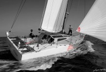 Soldini à la barre d´un Class 40 signé Verdier 40 pieds verdier pour Soldini