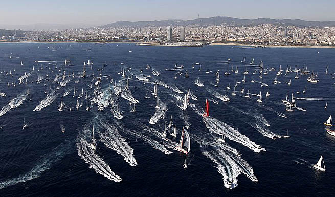Depart de la Barcelon World Race 2007 Depart de la Barcelon World Race 2007