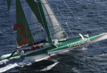 Groupama 3 au sud des canaries Groupama 3 - Franck Cammas