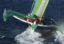 Groupama 3 au tiers du record Groupama 3 - Franck Cammas