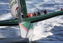 Groupama 3 bat tous les records à l’Equateur Groupama 3 - Franck Cammas