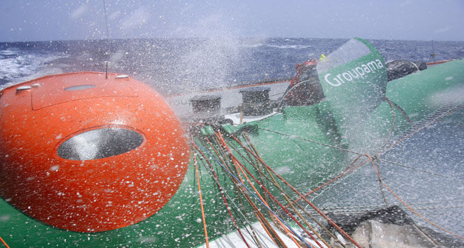 A bord de Groupama 3 A bord de Groupama 3