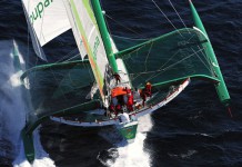 Conditions difficiles pour Groupama 3 dans l’Indien Groupama 3 - Franck Cammas
