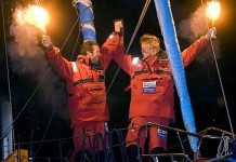 C’est gagné pour Dick et Foxall ! Paprec Virbac victoire dick foxall