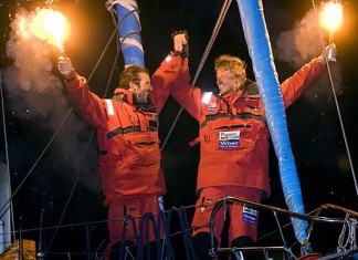 C’est gagné pour Dick et Foxall ! Paprec Virbac victoire dick foxall